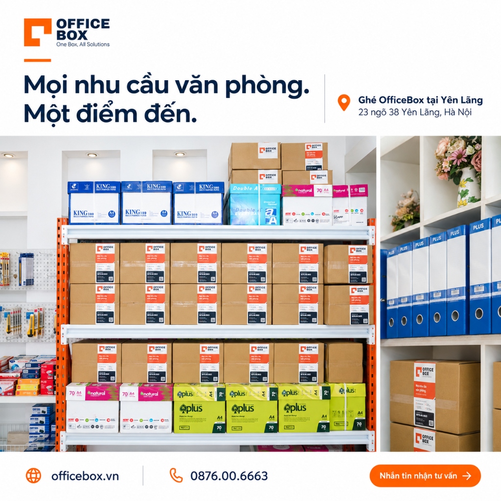 Showroom và Kho hàng OfficeBox 23 ngõ 38 Yên Lãng Hà Nội